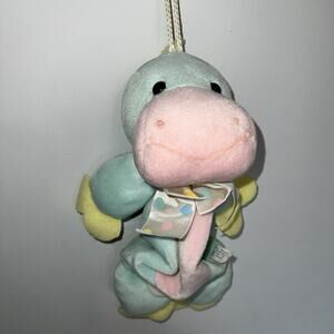 Vintage Eden Kids Gifts Pastel Plush Dragon Dinosaur Musical Crib Toy 1994 WORKS